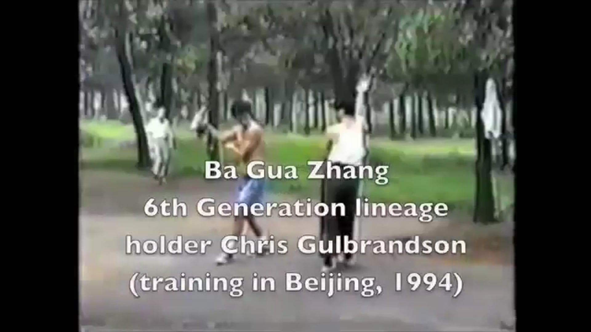 Ba Gua: Demo.  Chris Gulbrandson overview of BG weapons & unarmed def -96