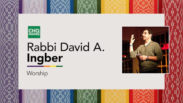 Rabbi David A. Ingber - Thursday