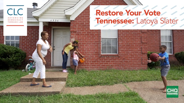 Restore Your Vote Tennessee: Latoya Slater
