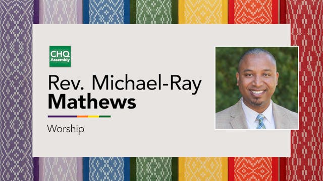 Rev. Michael-Ray Mathews - Friday