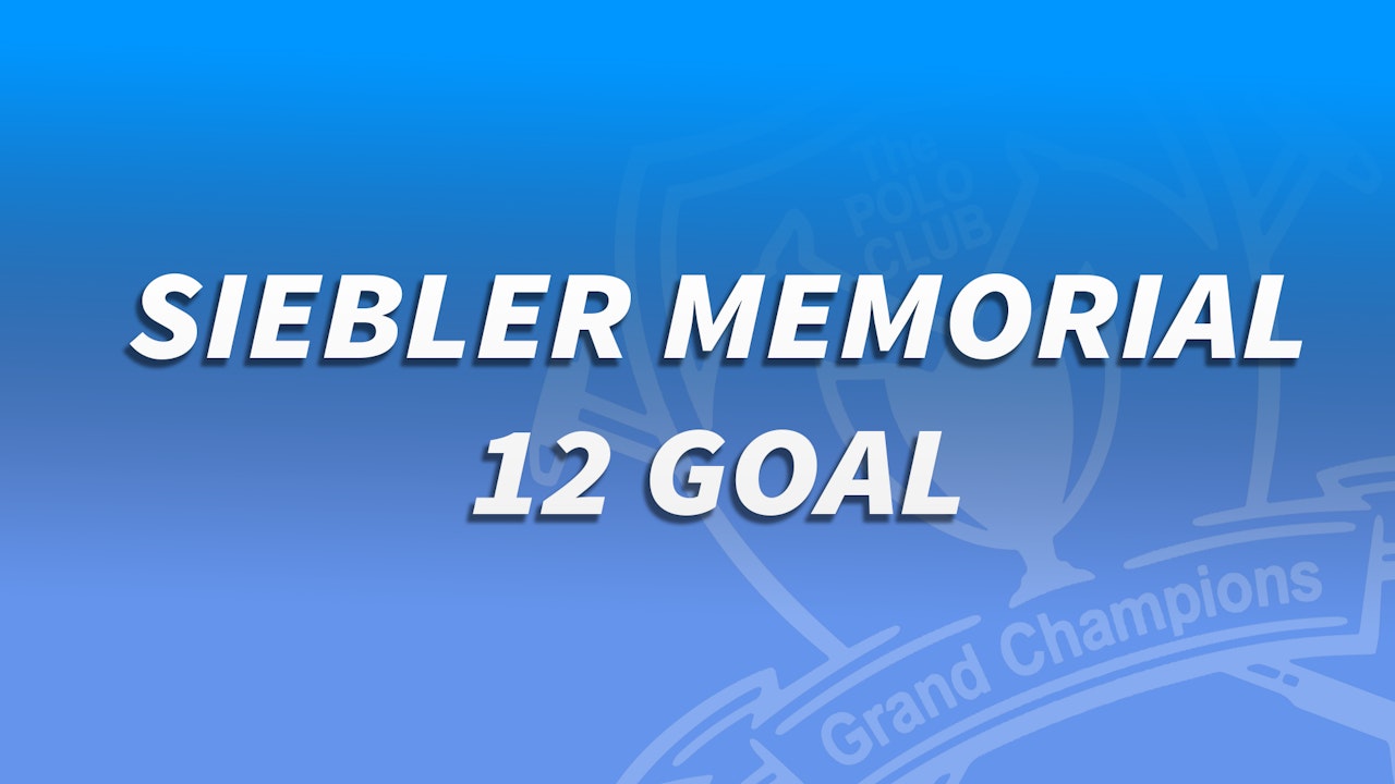 Siebler Memorial 12 Goal