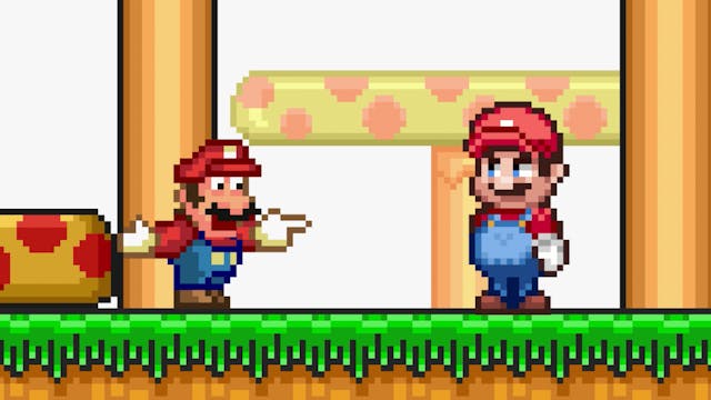 Mario Meets Movie Mario