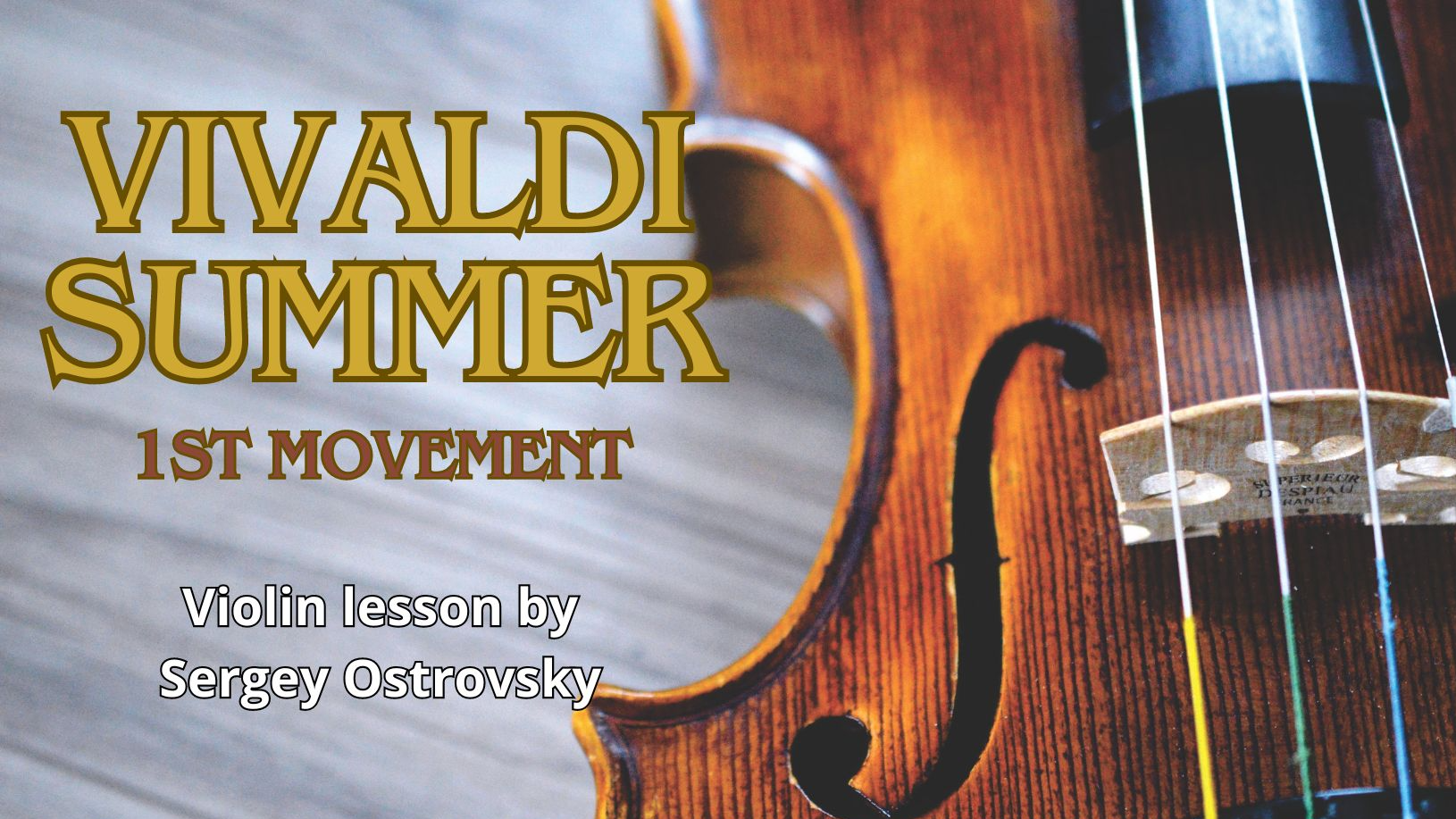 Violin | Vivaldi Summer 1st Mov