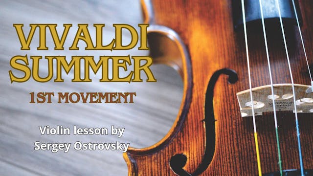 Violin | Vivaldi Summer 1st Mov