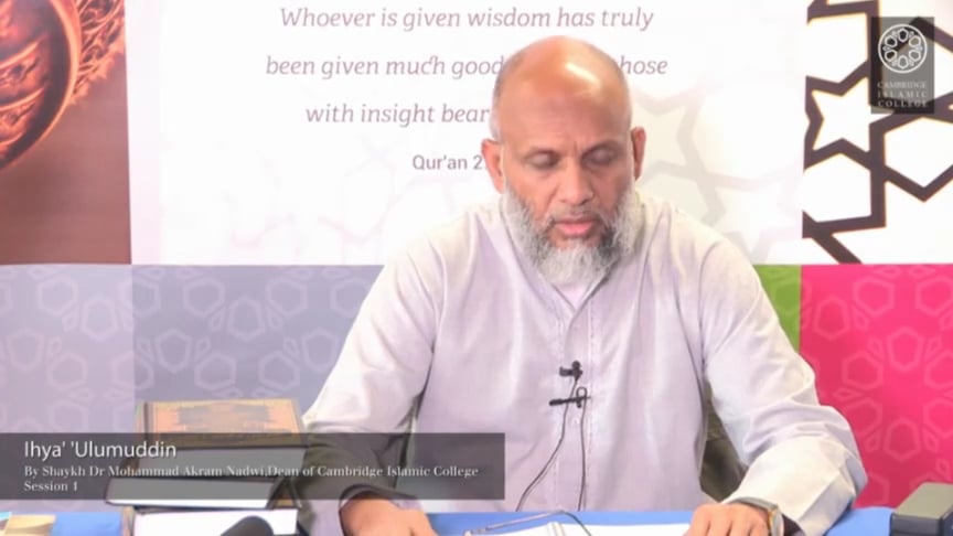 Ihya’ Ulumuddin Episode 1