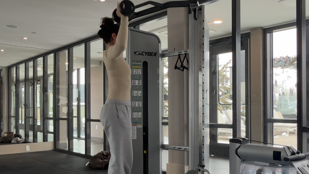 Overhead Press with Dumbbells