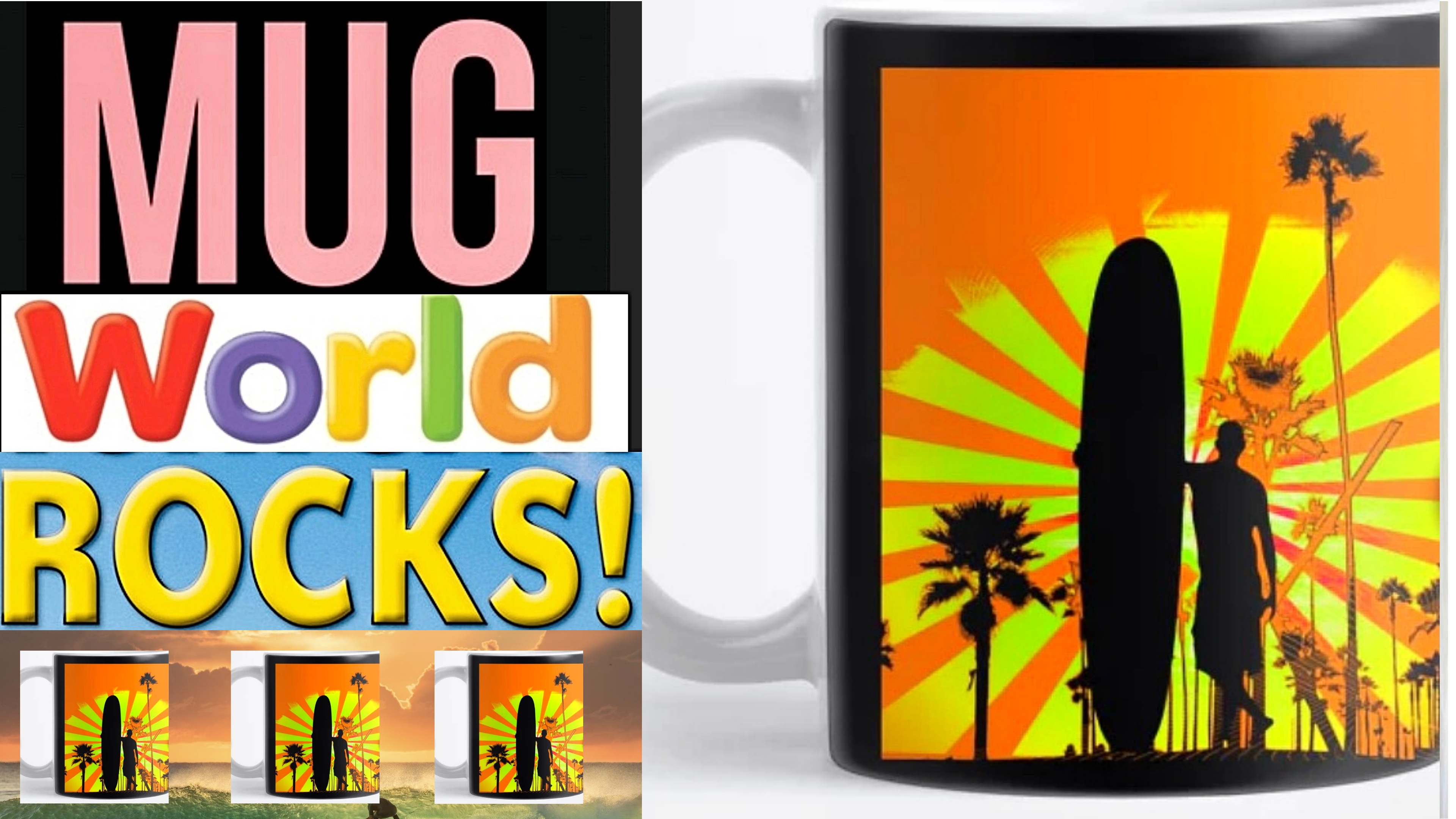 MUG WORLD ROCKS! Endless California Surf Mug