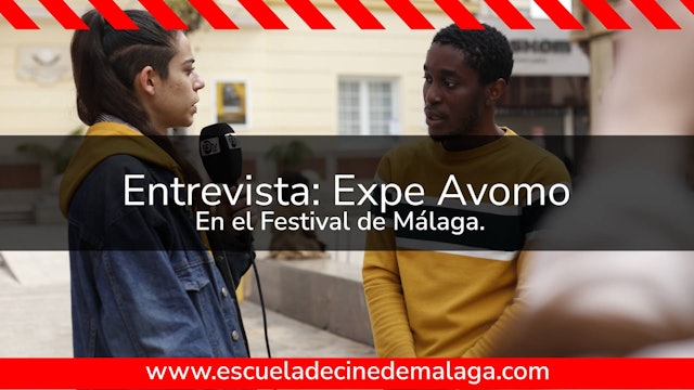 Entrevista al actor Expe Avomo en el Festival de Málaga