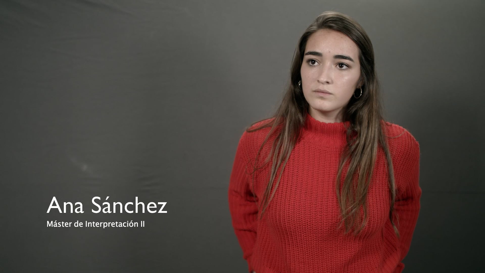 Ana Sánchez Prácticas Interpretación Autoevaluacion Escuela Cine Málaga