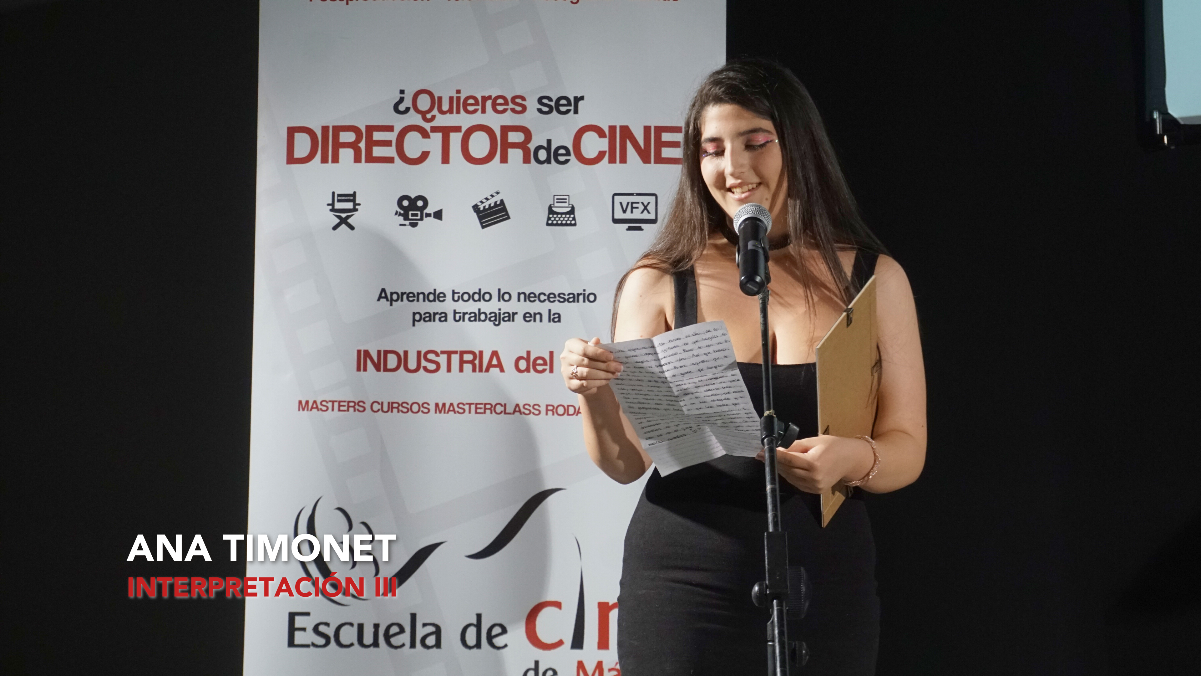 Reseña de Ana Timonet, alumna de Interpretación III