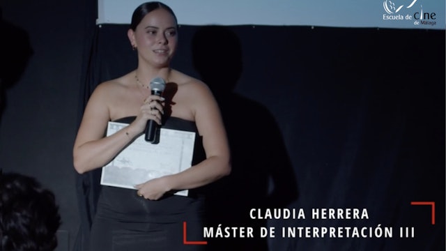 Opinión de Claudia Herrera sobre el Máster de Interpretación ante la cámara