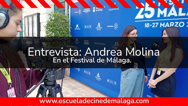 Entrevista a la actriz Andrea Molina en el Festival de Málaga