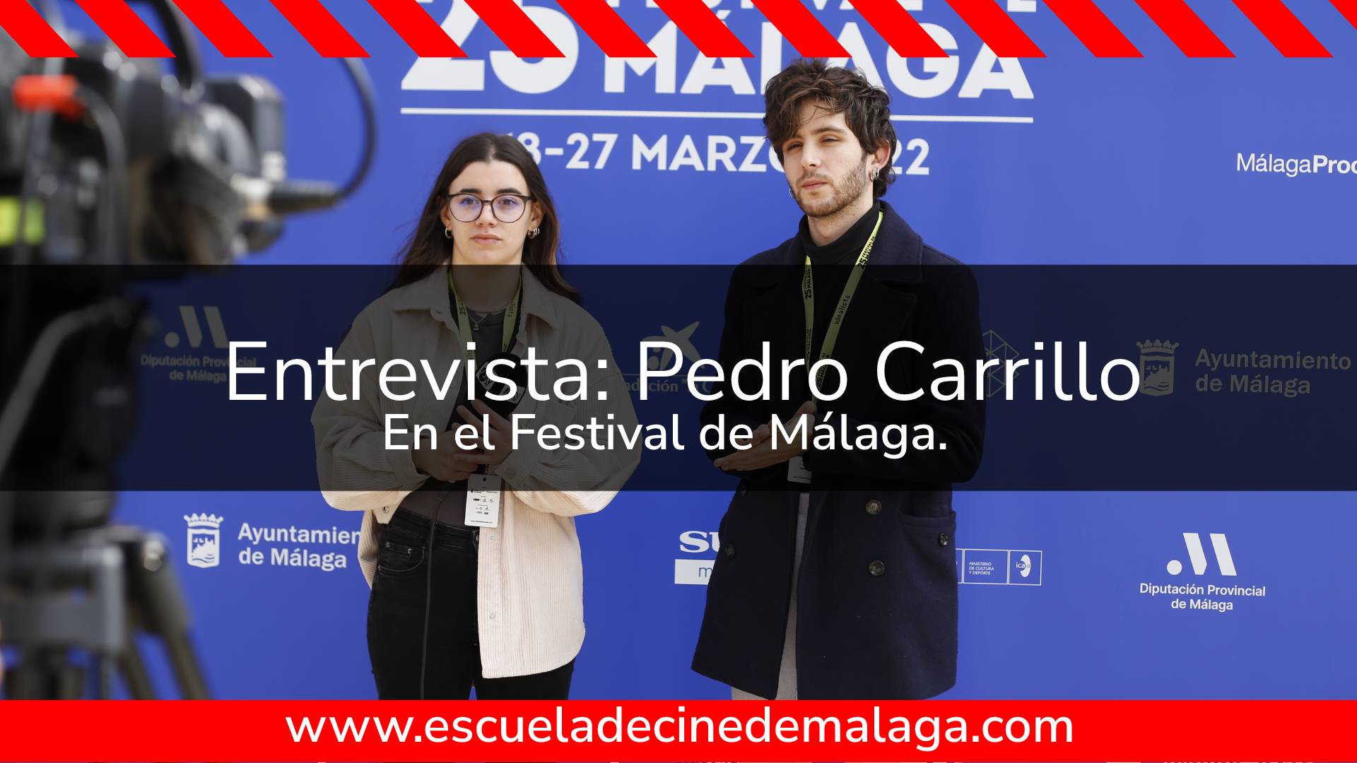 Entrevista al actor Pedro Carrillo en el Festival de Málaga
