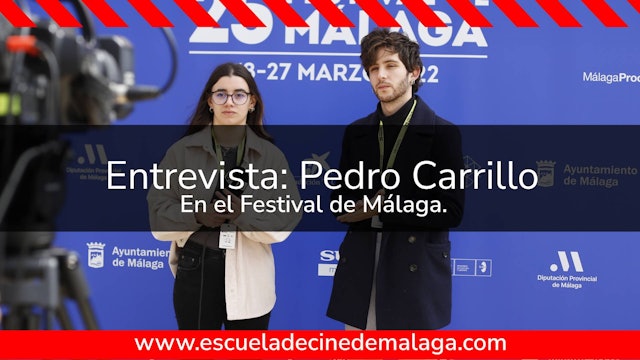 Entrevista al actor Pedro Carrillo en el Festival de Málaga