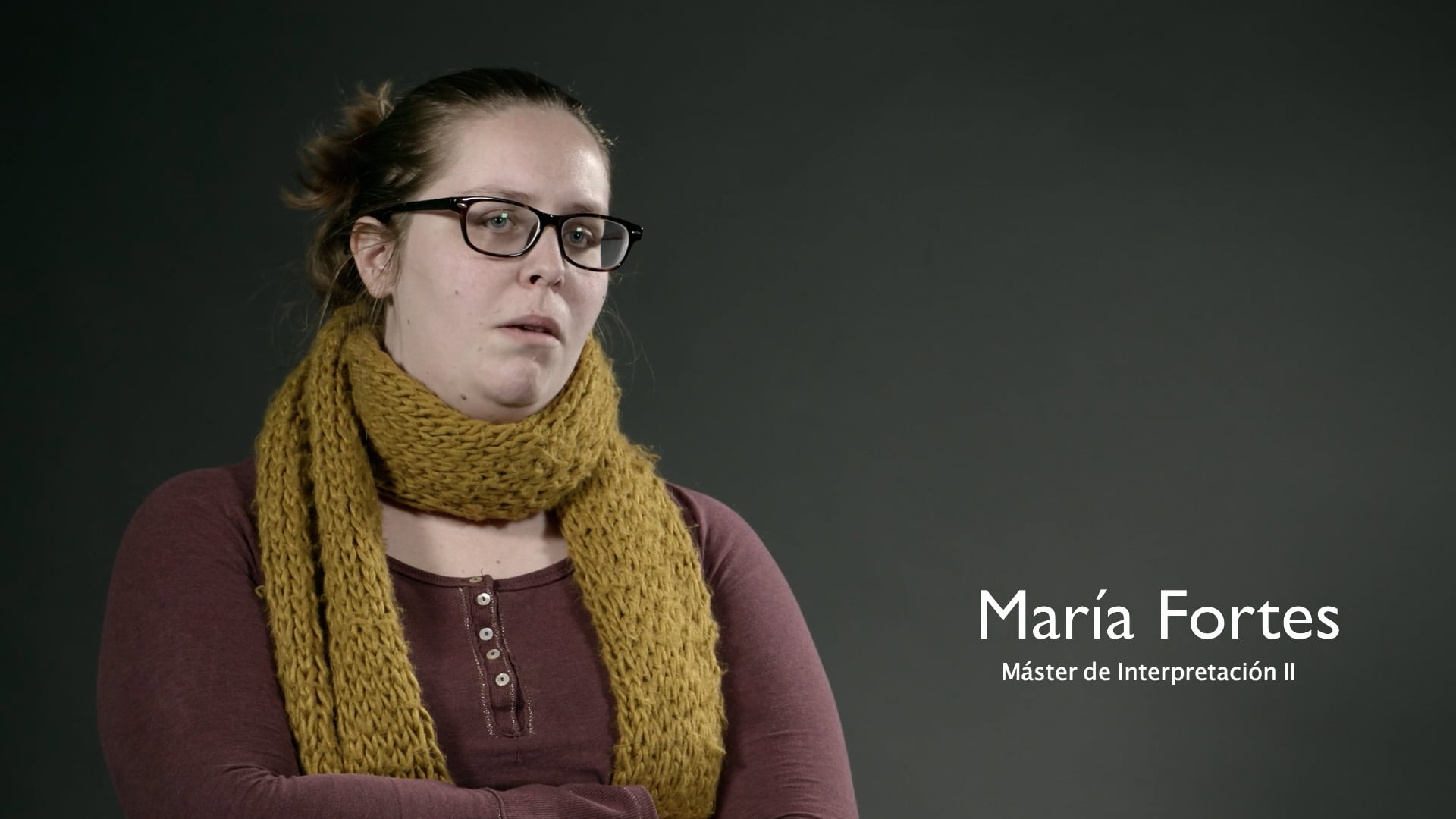 Maria Fortes Prácticas Interpretación Autoevaluacion Escuela de Cine de Malaga