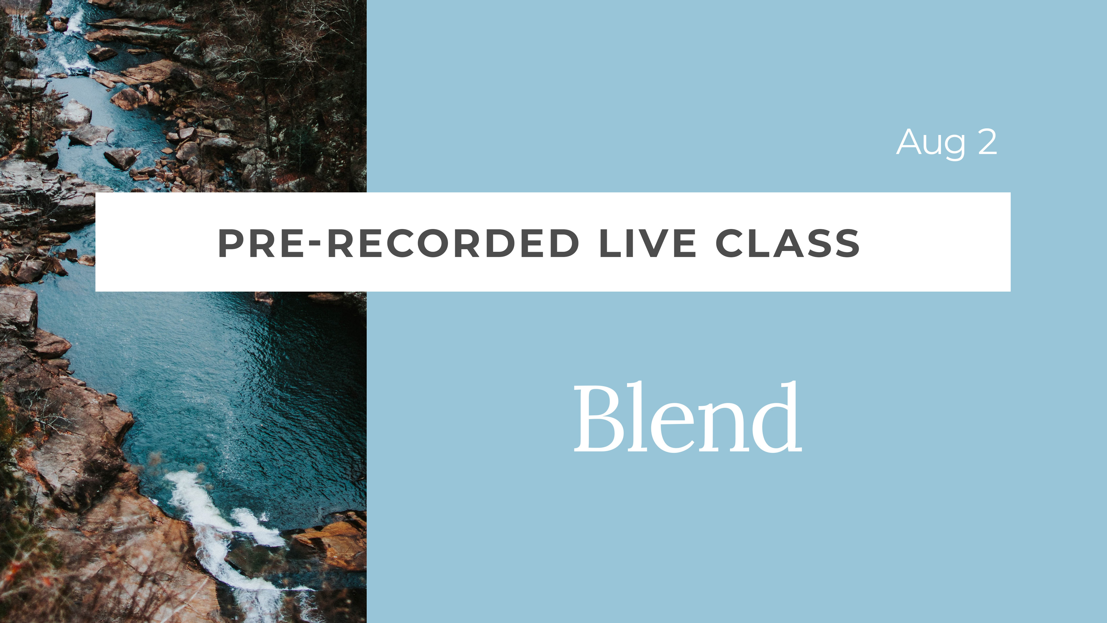 Pre-Recorded Live Blend with Kacee: Ashtanga Remix