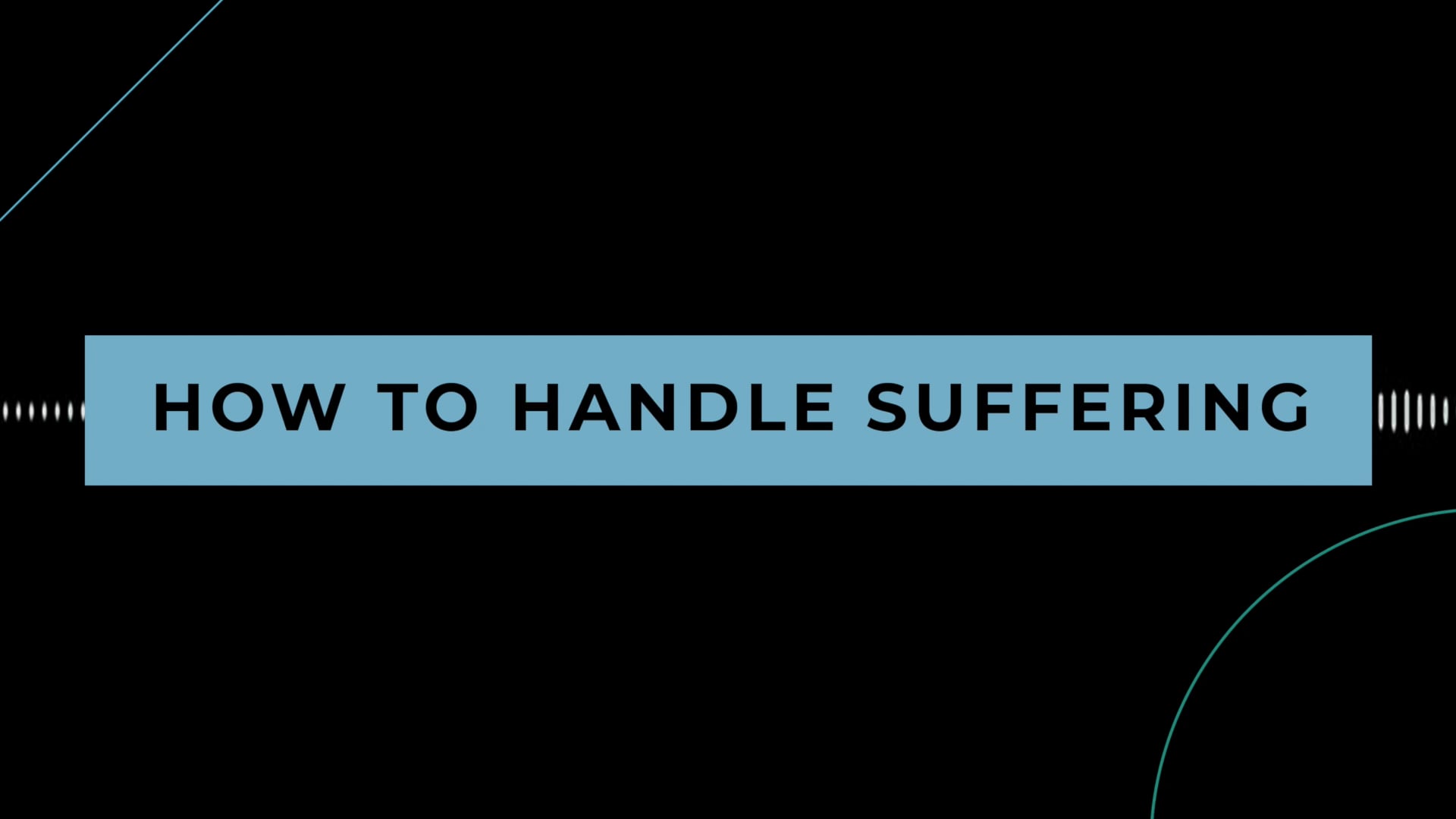 Coffee + Philosophy: How to Handle Suffering