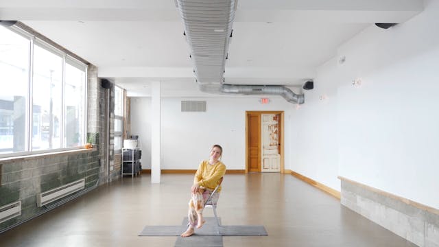 Airplane Chair Yoga with Casey