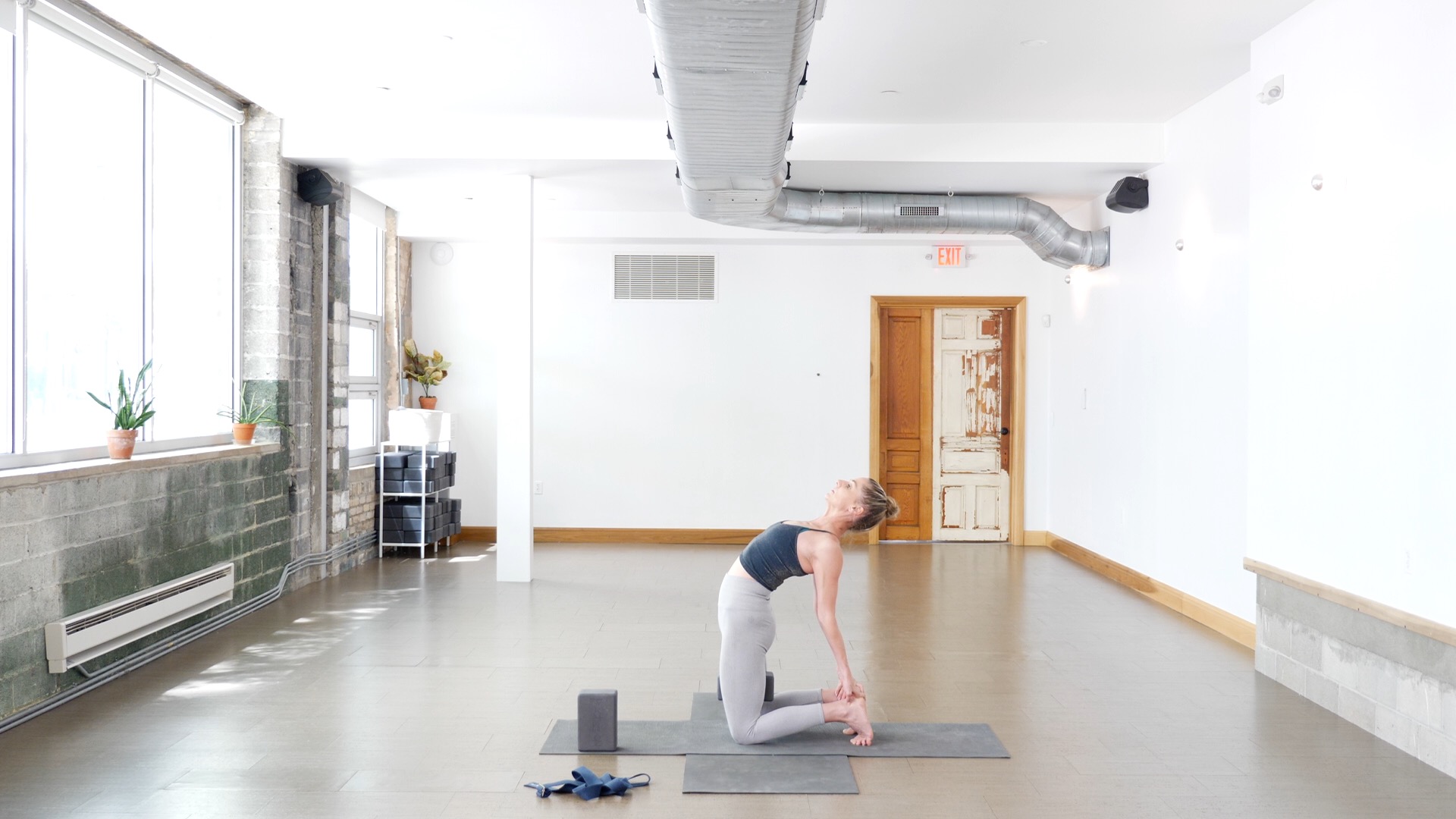 Building to Camel Pose with Amber