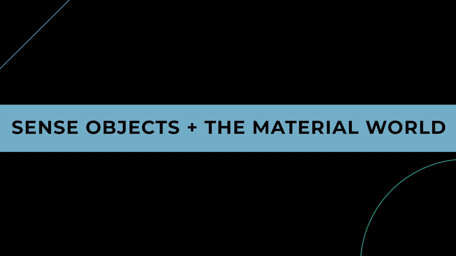 Coffee + Philosophy: Sense Objects + The Material World