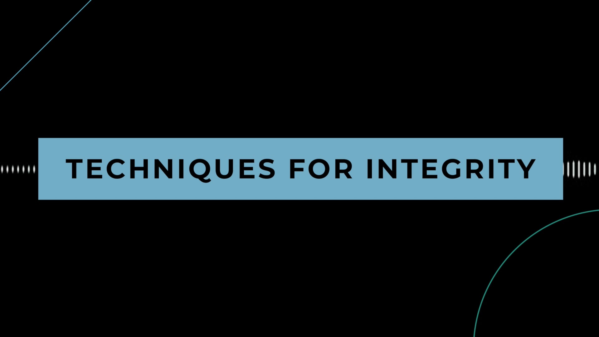 Coffee + Philosophy: Techniques for Integrity