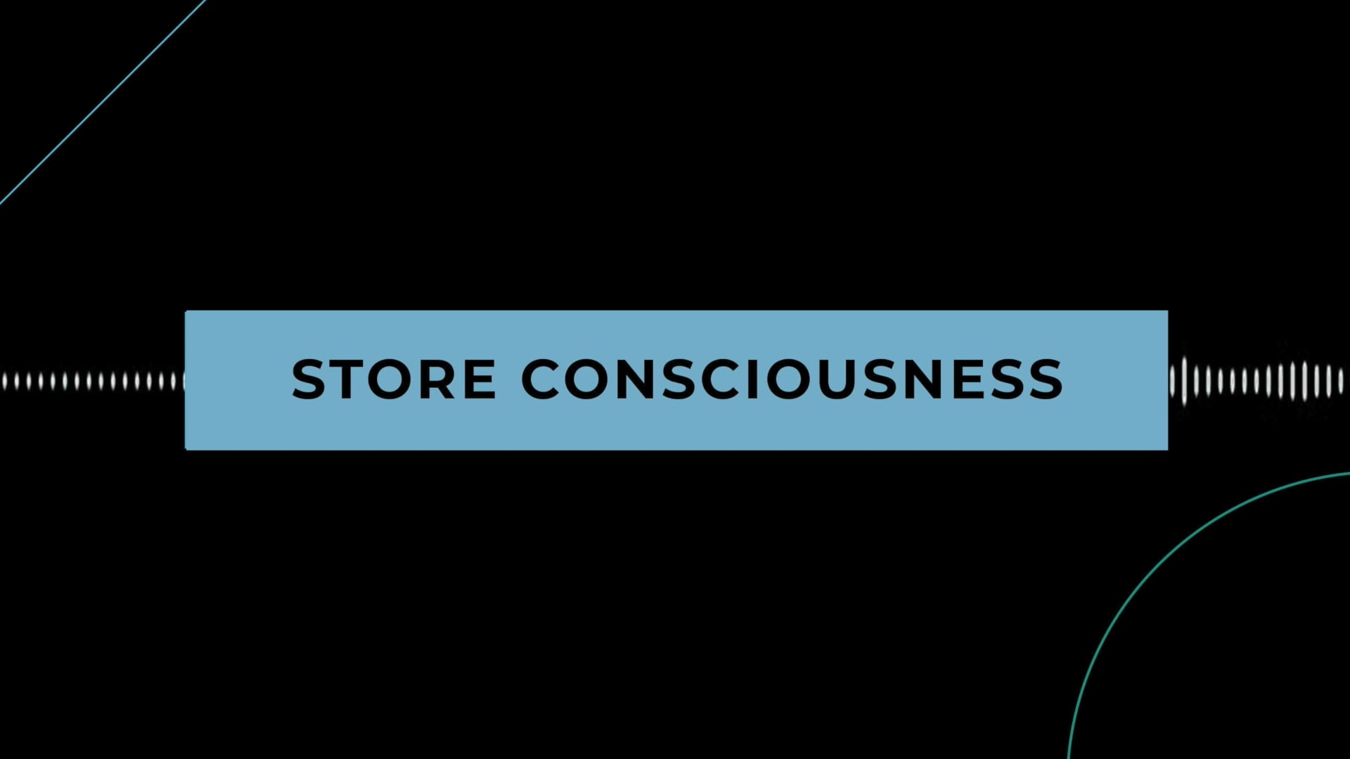 Coffee + Philosophy: Store Consciousness