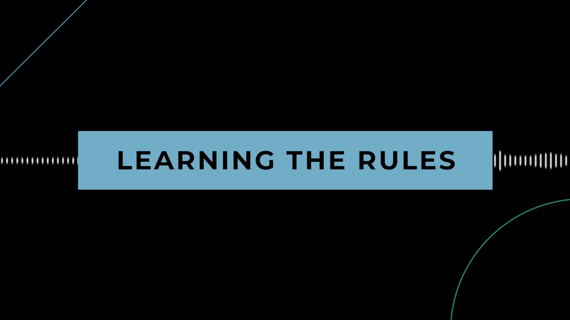 Coffee + Philosophy: Learning the Rules