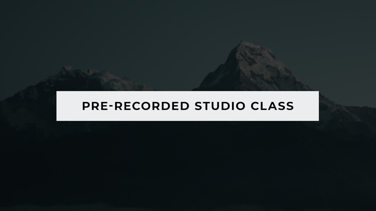 Pre-Recorded Studio Class