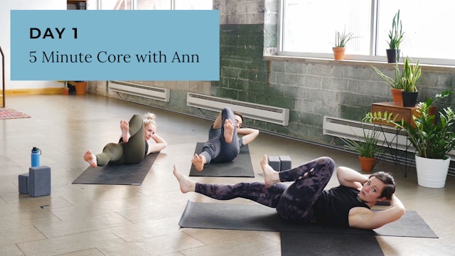Yoga + Strength: 5-Minute Core with Ann