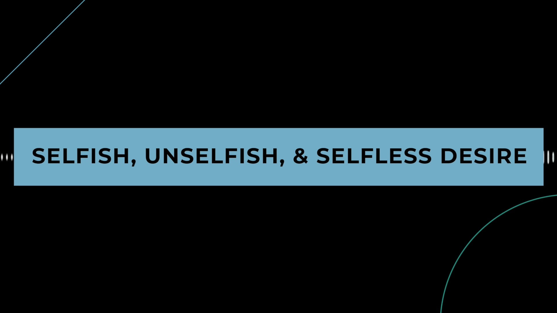 Coffee + Philosophy: Selfish, Unselfish, and Selfless Desire