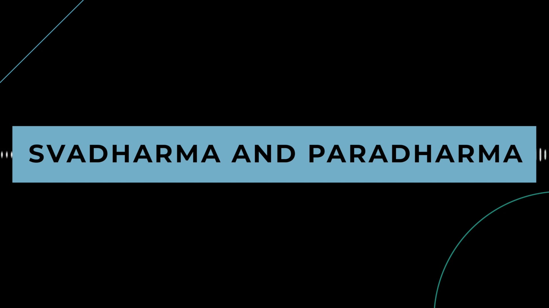 Coffee + Philosophy: Svadharma and Paradharma