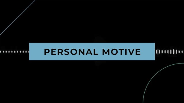 Coffee + Philosophy: Personal Motive
