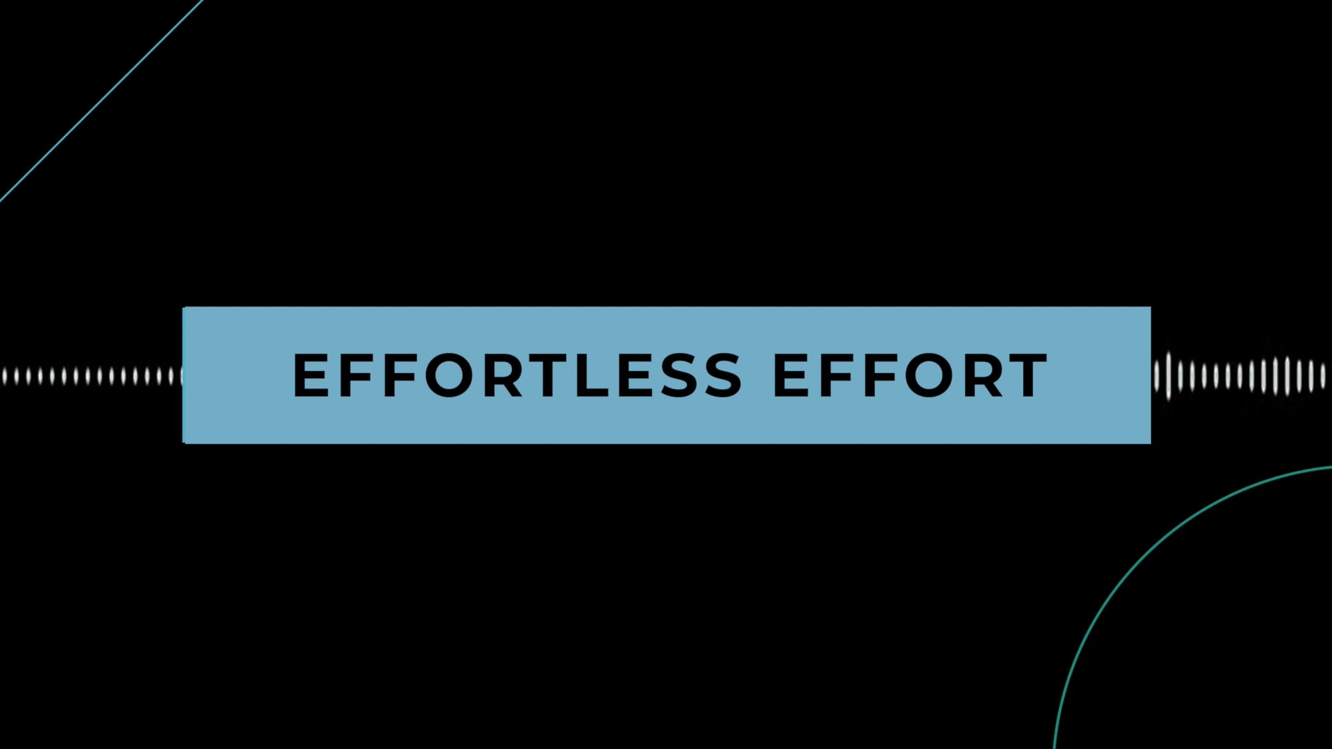 Coffee + Philosophy: Effortless Effort