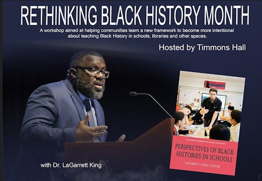 Dr. LaGarrett King Presentation