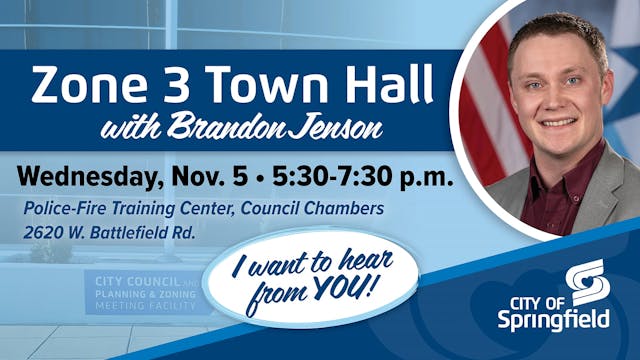 Zone 3 Town Hall with Brandon Jenson