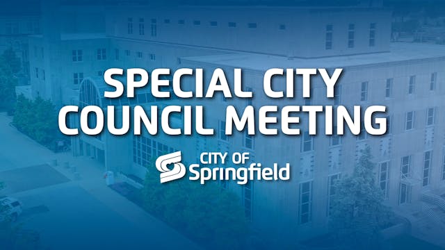 Special City Council Meeting - August...