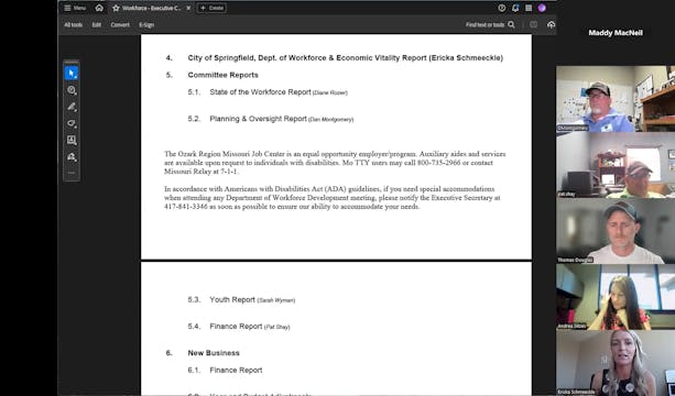 Executive Committee Meeting - July 24...