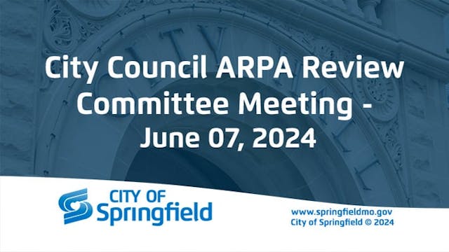 City Council ARPA Review Committee Me...