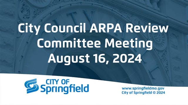 City Council ARPA Review Committee Me...