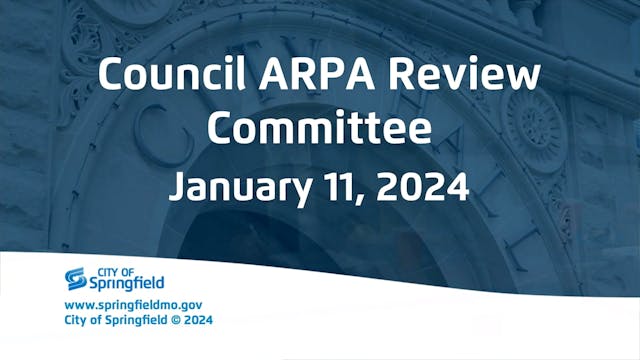 Council ARPA Review Committee - Janua...