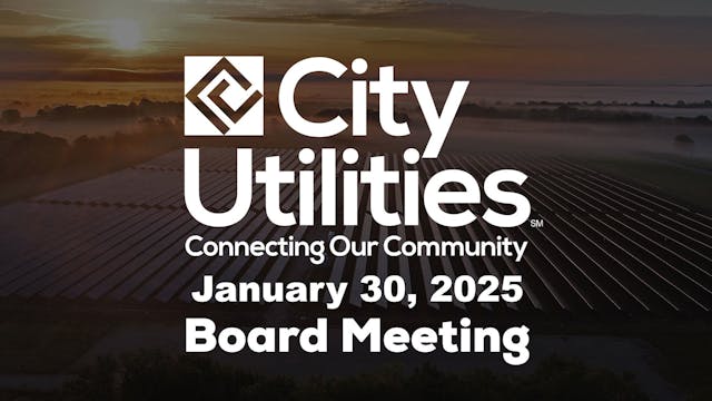 City Utilities Board Meeting - Januar...