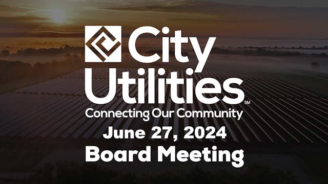 City Utilities Board Meeting - June 2...