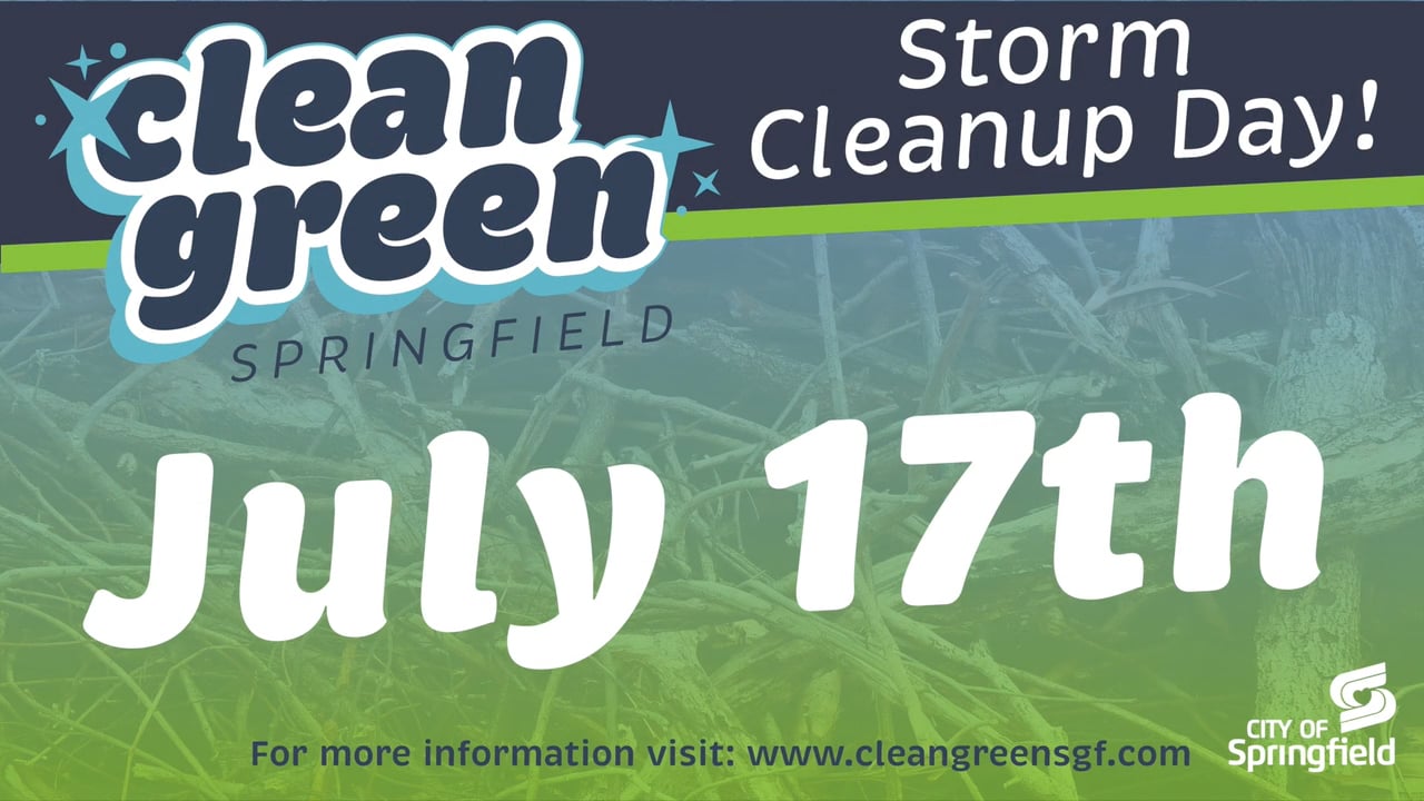 Clean Green Volunteer Storm Cleanup Press Conference