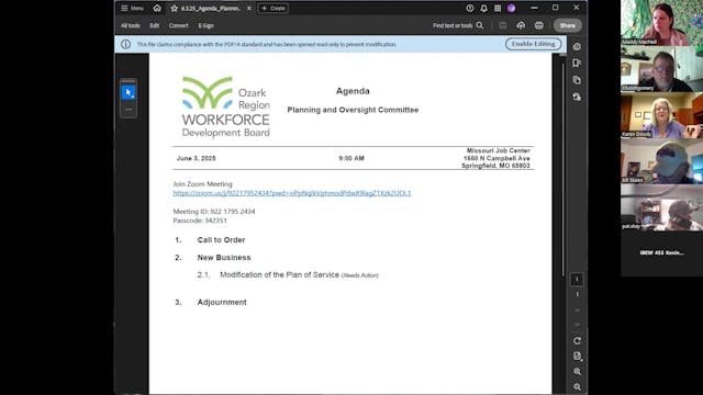 Planning & Oversight Committee - June...