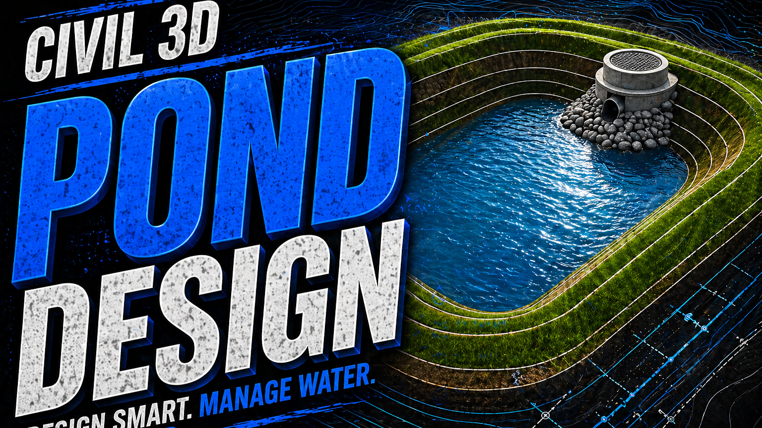 Pond Design with Grading Objects