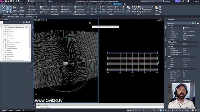 08 Creating a Pipe Network from a Fea...