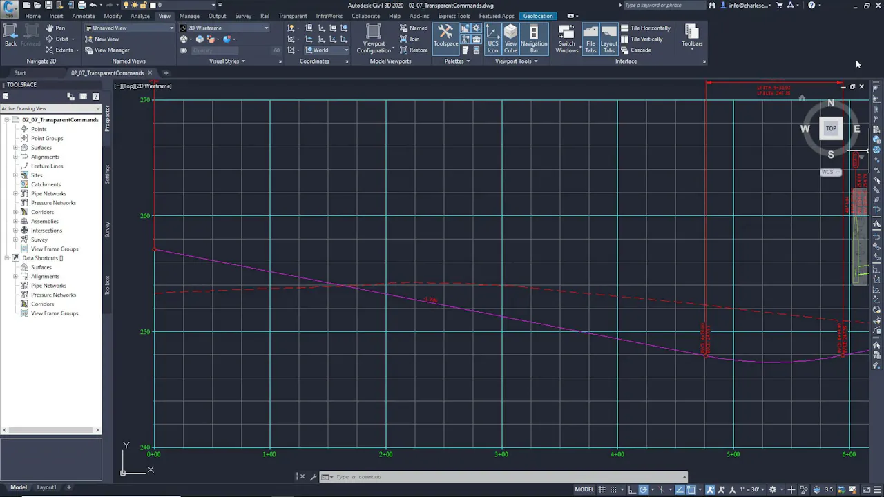 07 Transparent Commands - CIVIL3D.TV