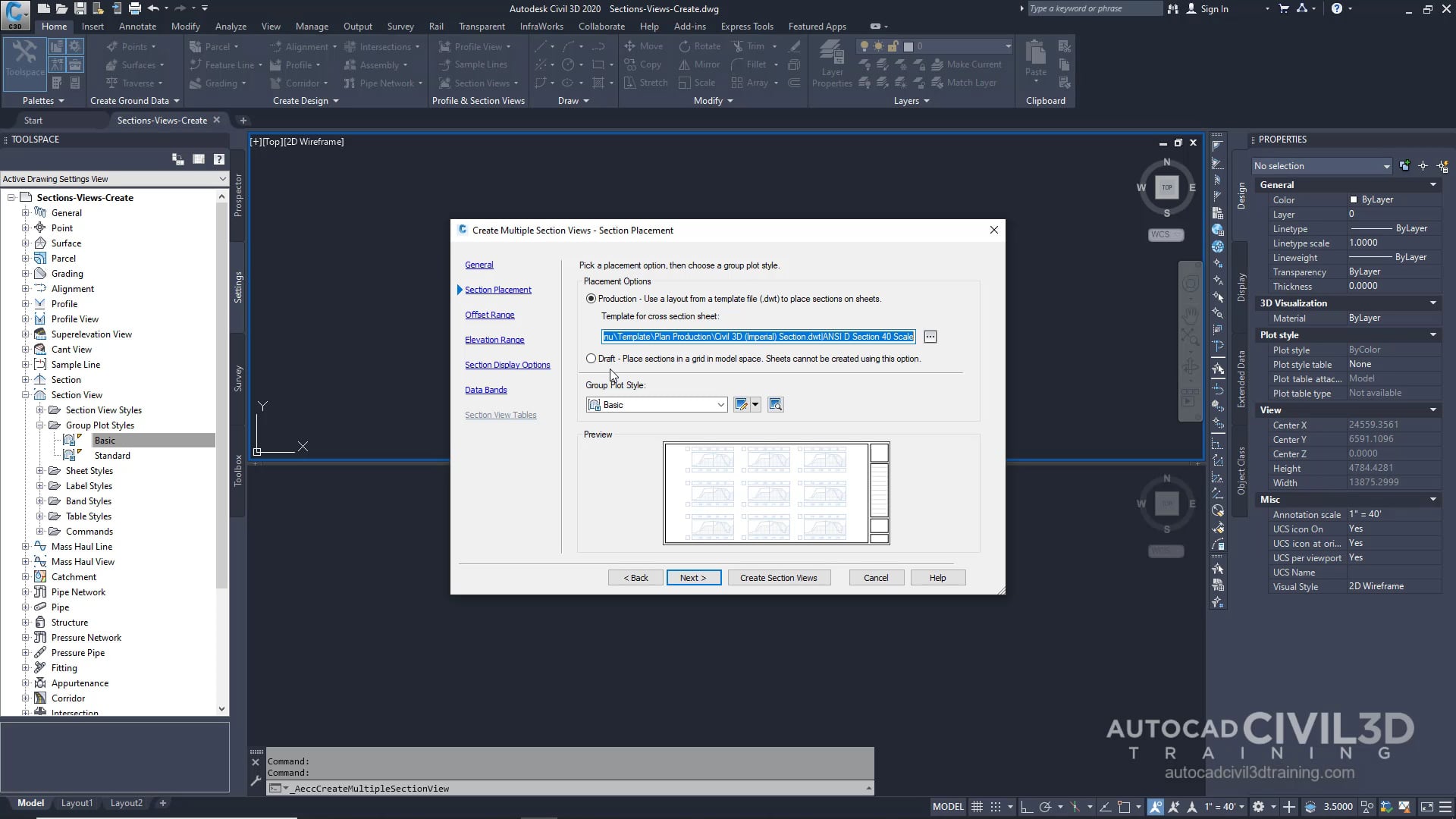 02 Creating Section Views