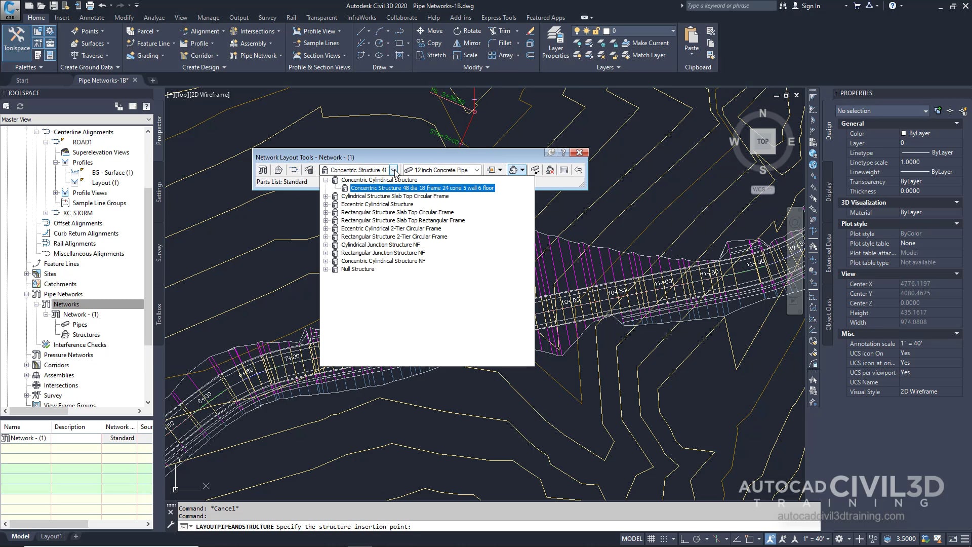 02 Creating a Pipe Network by Layout