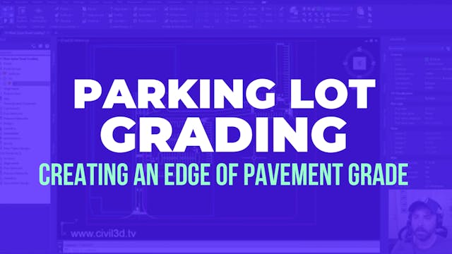 05 Creating an Edge of Pavement Grade...